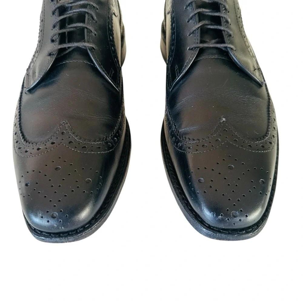 Allen Edmonds Larchmont Oxford Wingtip Black‎ Leather Shoes Size 8